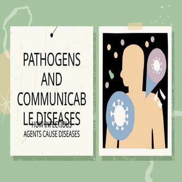 Pathogens and Communicable Diseases Education Presentation in Light ...