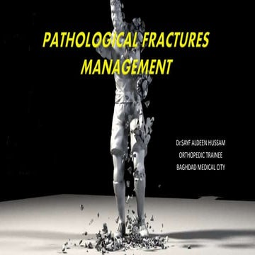 Pathological fractures managment