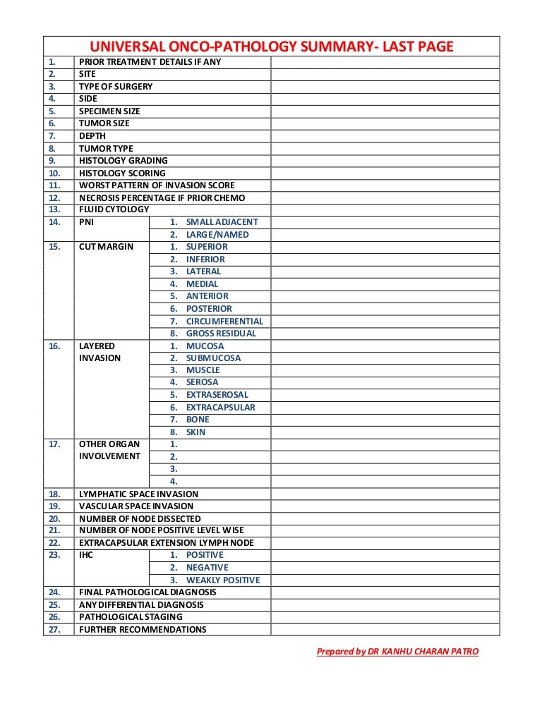 Pathology report - yellowtews