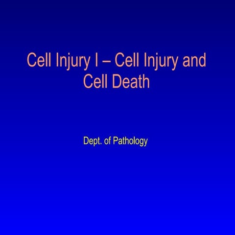 Pathology   cell injury i