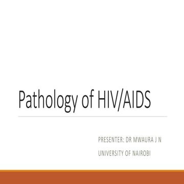 Pathology of HIV/AIDS