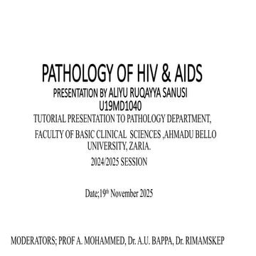 PATHOLOGY OF HIV & AIDS-mastubaby draft.pptx