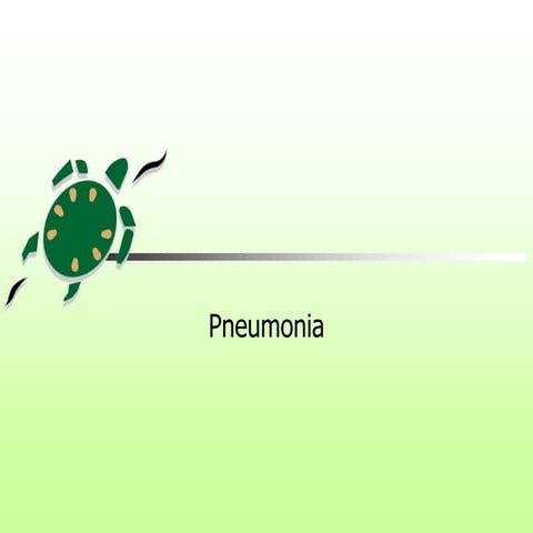 Pathology of Pneumonia POWERPOINT PRESENTATION