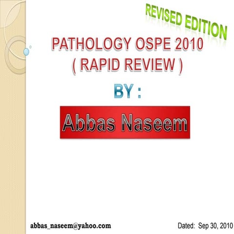 Pathology ospe revised edition