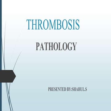 PATHOLOGY PPT.pptx thrombosis and cancer