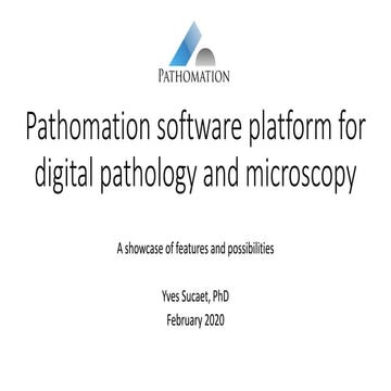 Pathomation product showcase