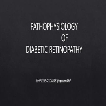 Pathophysiology of Diabetic retinopathy