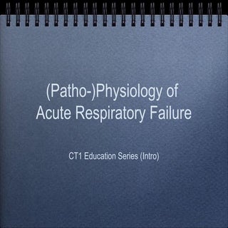 Pathophysiology of acute respirator...