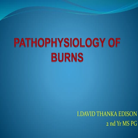 Pathophysiology of burns