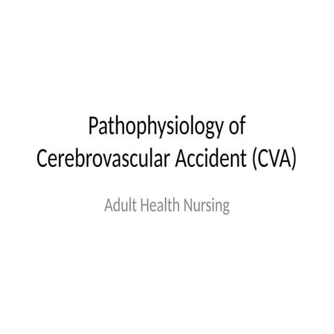 Pathophysiology_of_CVA.pptx cerebro vascular accident | PPTX
