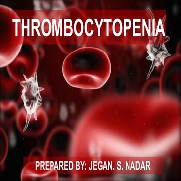Pathophysiology of thrombocytopenia