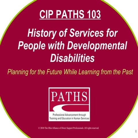 History of disabilities | PPTX