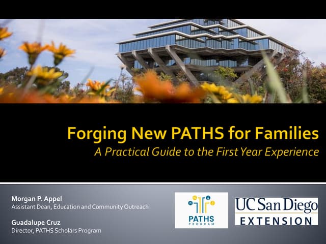 Forging New PATHS for Families: A Practical Guide to the First Year Experience