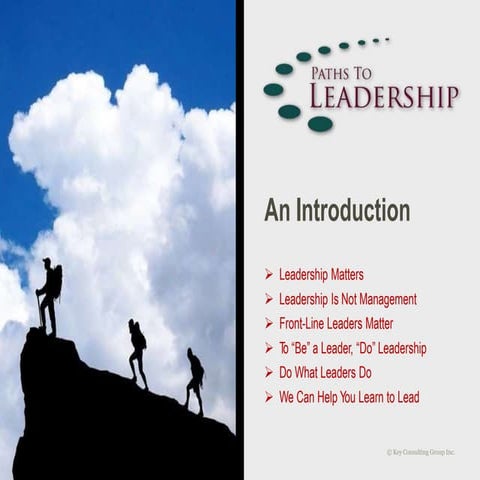 Paths to Leadership Introduction | PDF