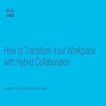 How to Transform Your Workplace with Hybrid Collaboration