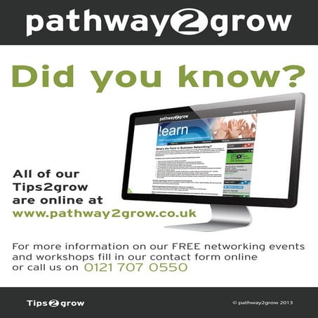 Pathway2Grow- NETWORKING Club in West Midands