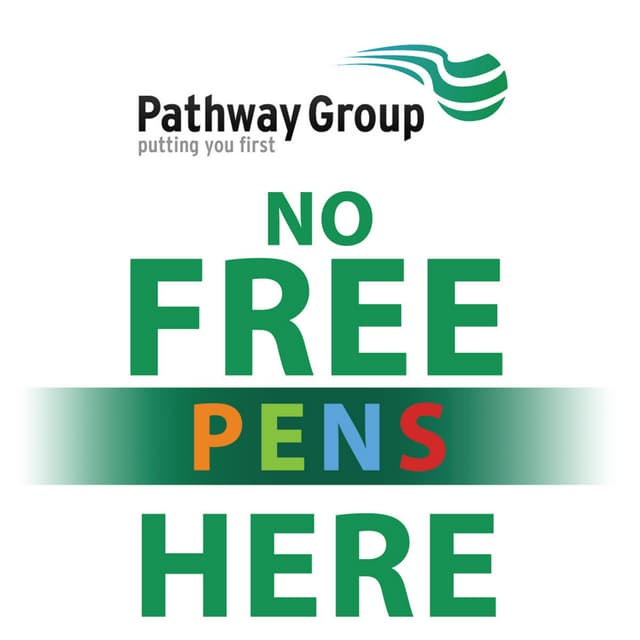 Pathway Group Roller Banner Small Bullet Point Text Pens(4)