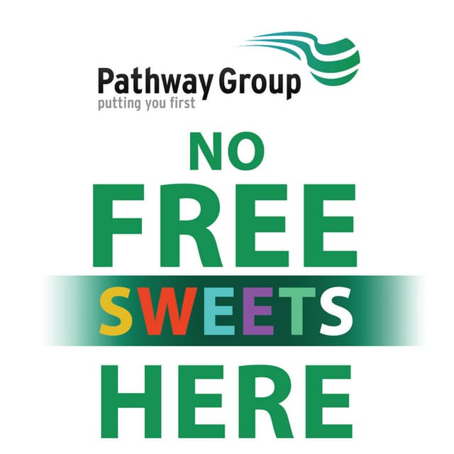 Pathway Group Roller Banner Small Bullet Point Text Sweets(3)