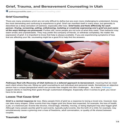 Grief Counseling 