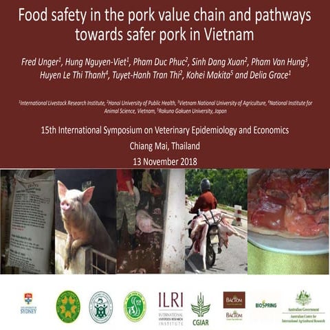 Food safety in the pork value chain and pathways towards safer pork in Vietnam