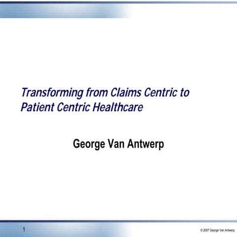 Patient Centric Healthcare | PDF