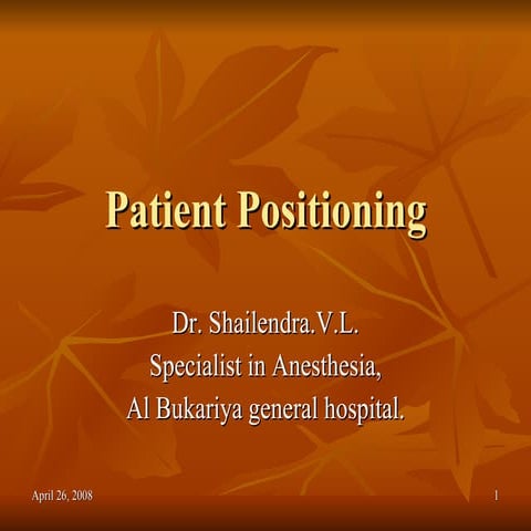 Patient Positioning