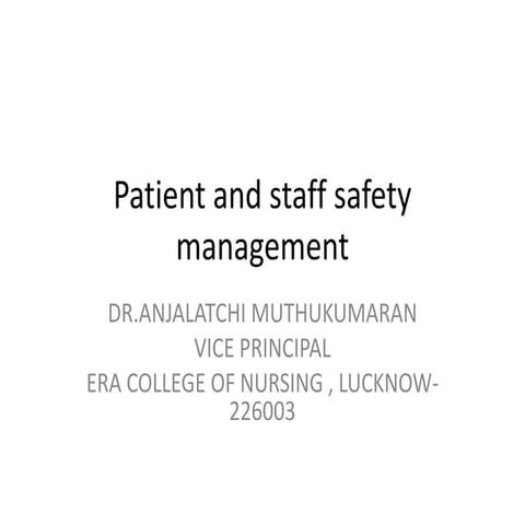 Patient and staff safety management 2.pptx