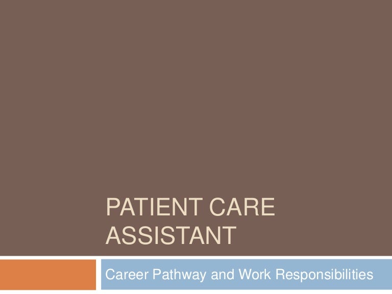 patient care assistant duties