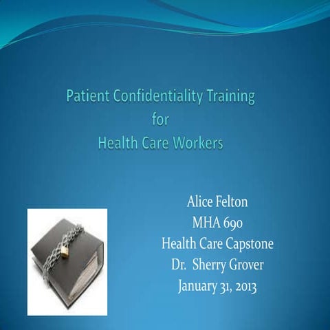 Patient confidentiality 2