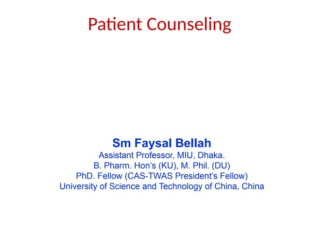 Clinical Pharmacy_Patient_Counseling.pptx