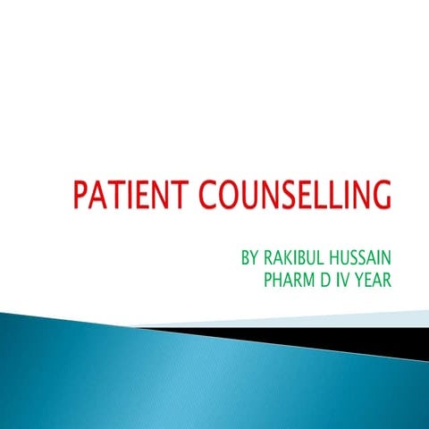 Patient counselling