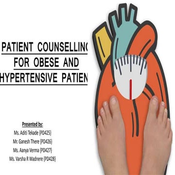  Patient Counselling for Obese and Hypertensive Patient 