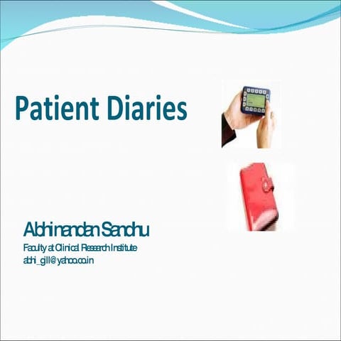 Patient Diary by Abhinandan Sandhu