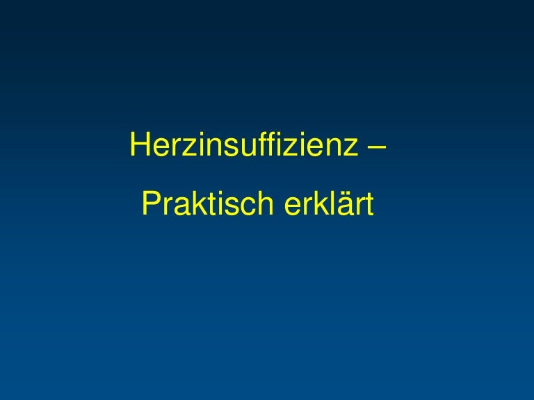 Patientenvortrag Herzmuskelschwache