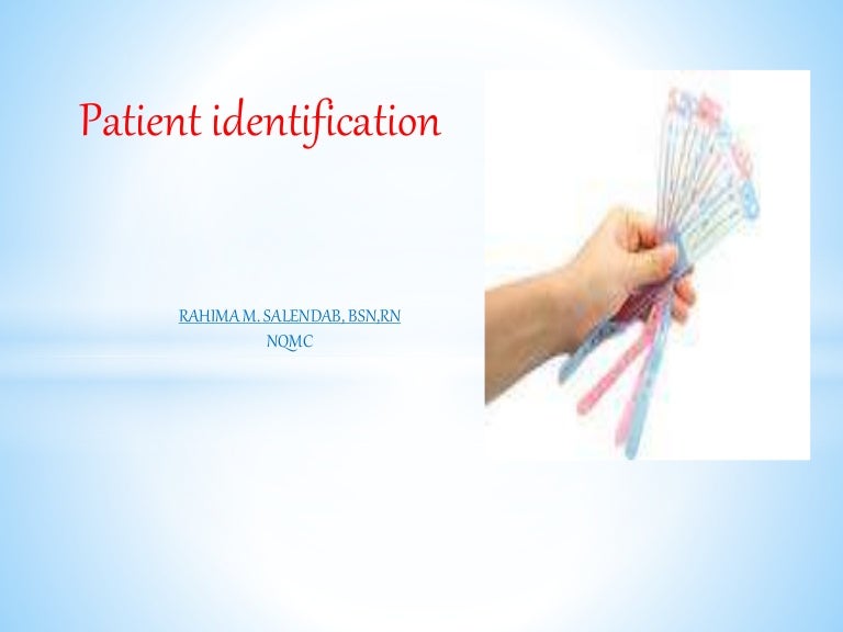 Patient identification