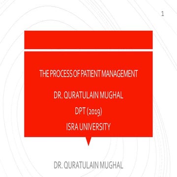 Patient management process