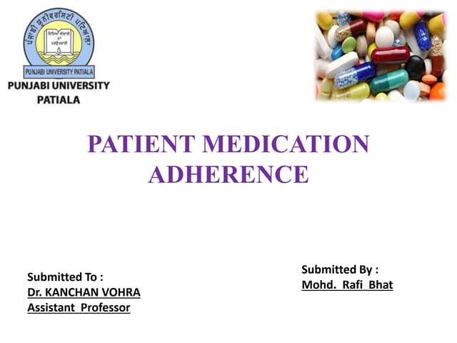 7. Medication adherence of pharmacy practice | PPTX