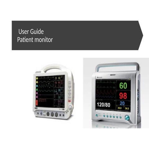 Patient monitor USER. For oxygen therapy