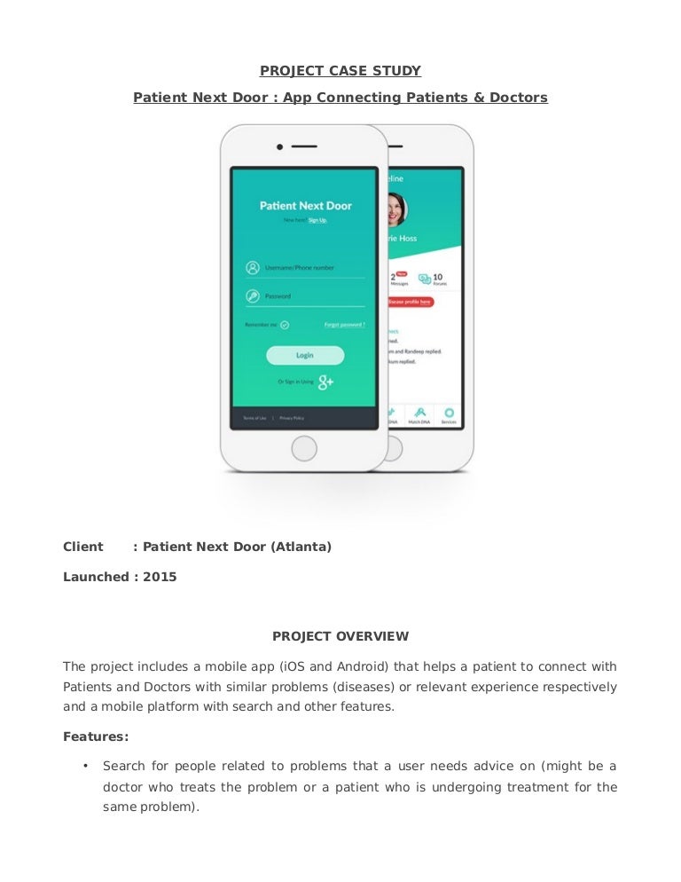 Patient Next Door App Connecting Patients Doctors