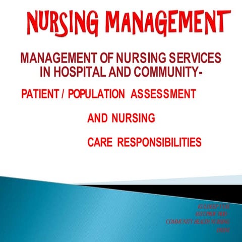Patient population  assessment 