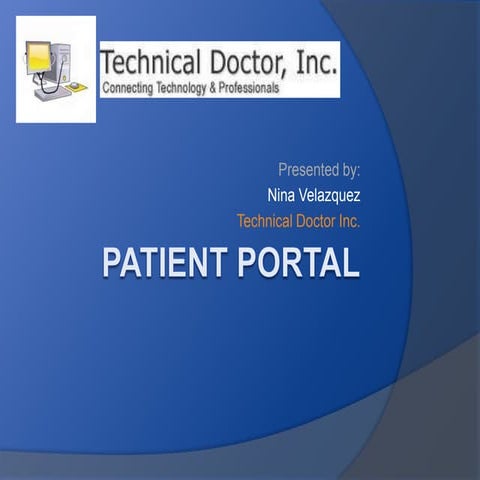 Patient Portal Training by Technical Doctor