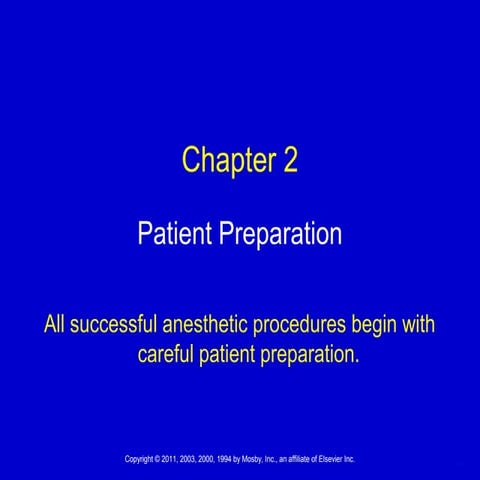 Patient preparation