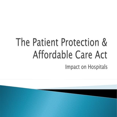 Patient protection & affordable care act | PPT