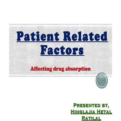 Patient related factors