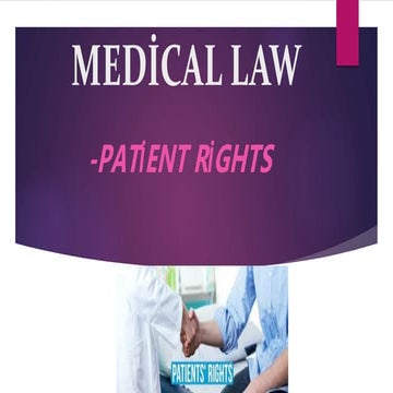 Rights of patient | PPTX
