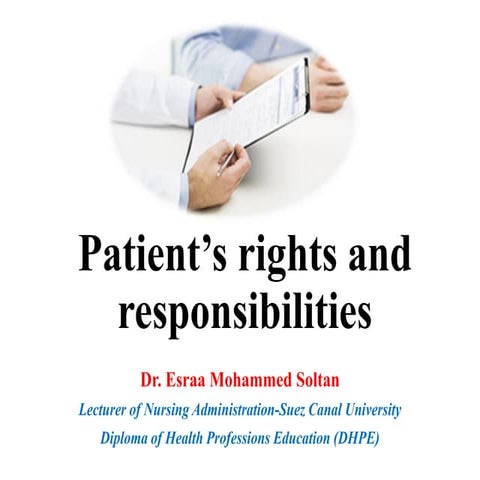 Patient rights and responsibilities (Healthcare)