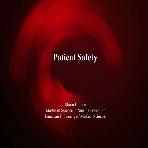 Patient Safety Presentation