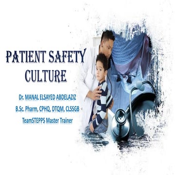 Patient safety culture