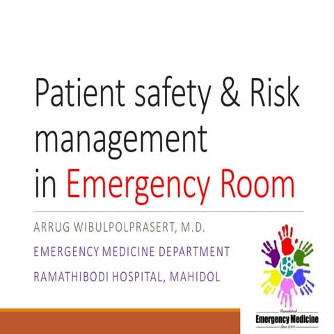 ACTEP2014: Patient safety & risk management