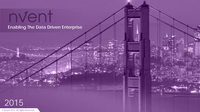 Nvent Enabling The Data Driven Enterprise